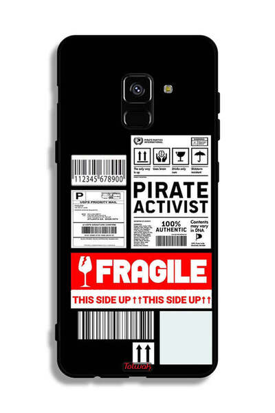 Tolwak غطاء حماية لهاتف Samsung Galaxy A8 Plus (2018) - ملصق ناشط خاص قابل للكسر