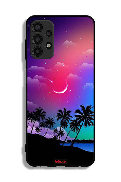 Tolwak Samsung Galaxy A13 4G Protective Case Cover Moon In Night Art
