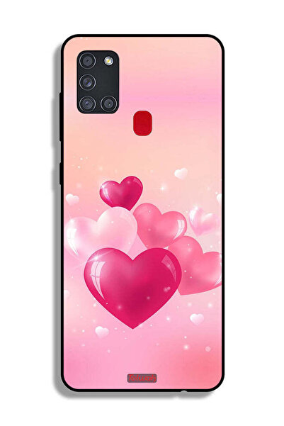 Tolwak Samsung Galaxy A21s Protective Case Cover Beautiful Hearts Art