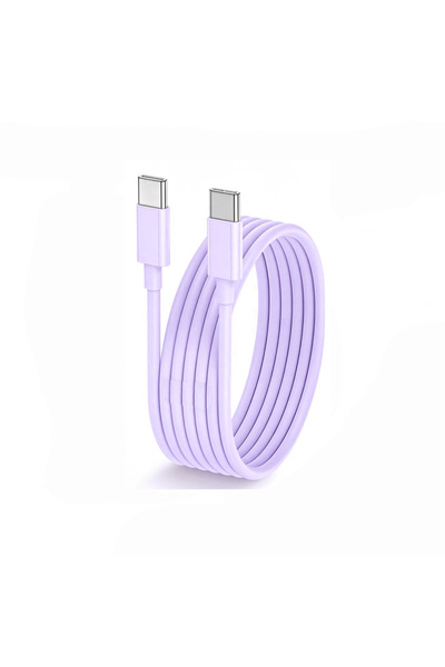 Choice 1 متر، قطعتان من كابل USB C إلى Type C متعدد الألوان، كابل شحن سريع PD...