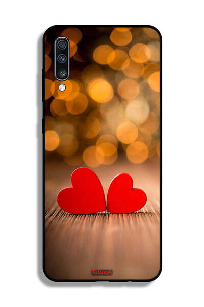 Tolwak Samsung Galaxy A70 Protective Case Cover Two Beautiful Hearts