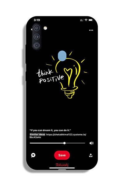 Tolwak غطاء حماية لهاتف سامسونج جالكسي A11 - فكر بإيجابية