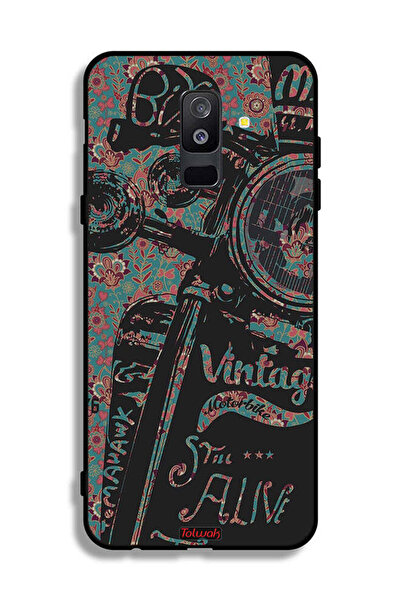 Tolwak غطاء حماية بتصميم دراجة نارية كلاسيكية من سامسونج جالكسي A6 بلس (2018)