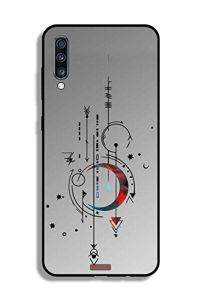 Tolwak Samsung Galaxy A70 Protective Case Cover Moon And Arrows Art Pattern