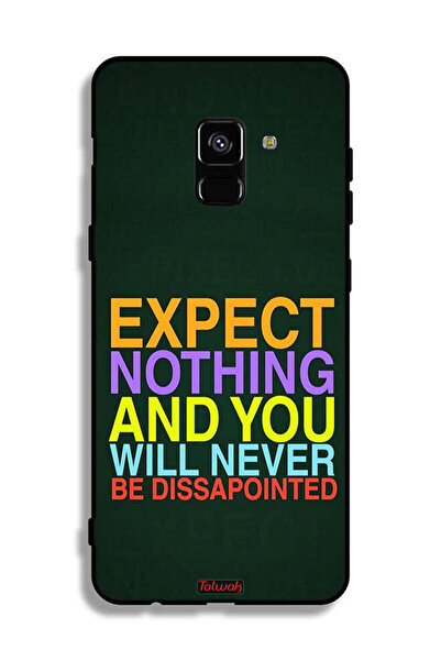 Tolwak غطاء حماية لهاتف Samsung Galaxy A8 Plus (2018) لا تتوقع أي شيء ولن تشع...