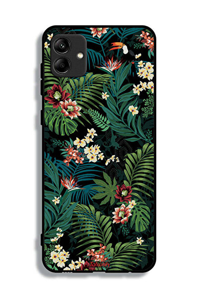 Tolwak غطاء حماية لهاتف سامسونج جالاكسي A04e بنقشة أوراق استوائية