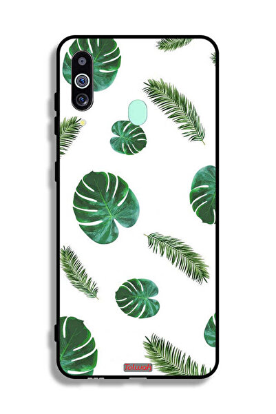 Tolwak غطاء حماية لهاتف سامسونج جالكسي A60 بنقشة ريش فنية