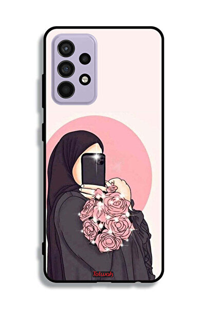 Tolwak غطاء حماية لهاتف Samsung Galaxy A52، فن التقاط صور سيلفي مع حمل الزهور