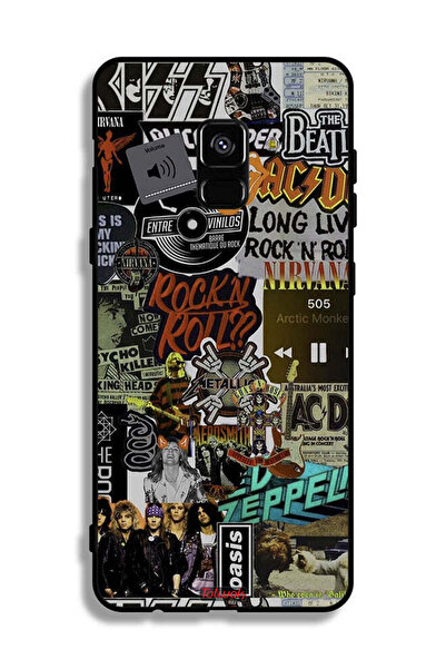 Tolwak غطاء حماية لهاتف Samsung Galaxy A8 Plus (2018) Long Live Rock N Roll
