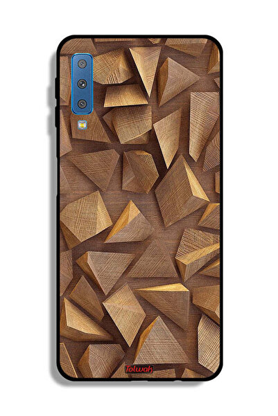 Tolwak غطاء حماية لهاتف Samsung Galaxy A7 (2018) من قطع خشبية فنية