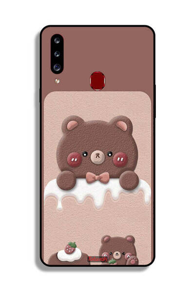 Tolwak غطاء حماية لهاتف سامسونج جالاكسي A20s بتصميم دب الفراولة