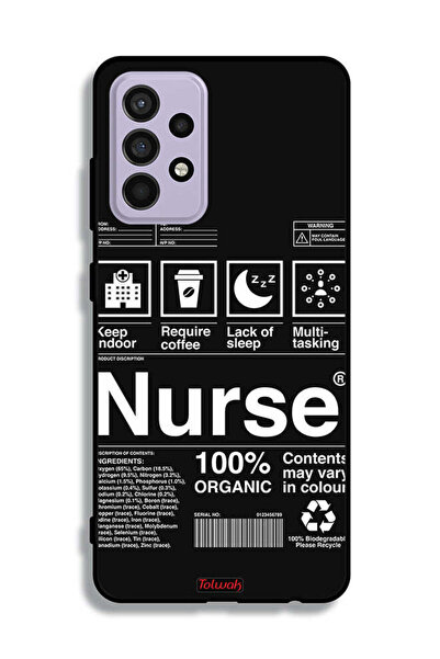 Tolwak Samsung Galaxy A52 Protective Case Cover Nurse Sticker