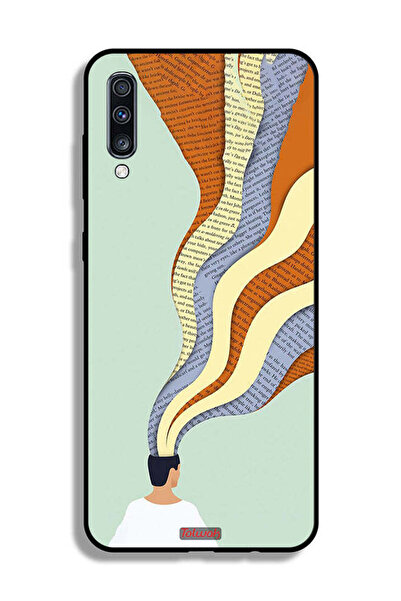 Tolwak غطاء حماية لهاتف Samsung Galaxy A70 بتصميم Data In Mind Art