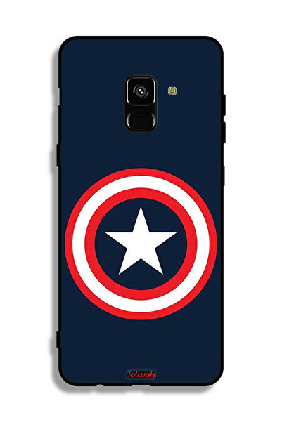 Tolwak غطاء حماية لهاتف Samsung Galaxy A8 Plus (2018) بتصميم Captain America