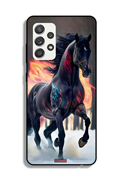Tolwak Samsung Galaxy M32 5G Protective Case Cover Horse Hd