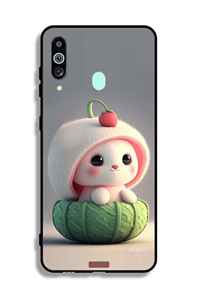 Tolwak غطاء حماية لهاتف سامسونج جالكسي A60 - أرنب صغير لطيف