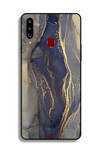 Tolwak غطاء حماية لهاتف سامسونج جالاكسي A20s بنمط رخامي لامع