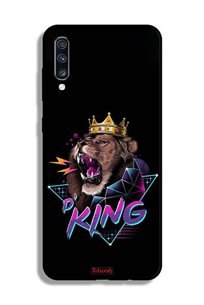 Tolwak غطاء حماية لهاتف Samsung Galaxy A70 برسومات الأسد الملك