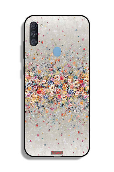 Tolwak غطاء حماية لهاتف Samsung Galaxy A11 بتصميم زهور صغيرة وفن تجريدي