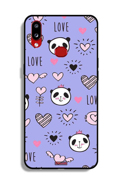 Tolwak غطاء حماية لهاتف Samsung Galaxy A10s بتصميم الحب ورسومات الباندا