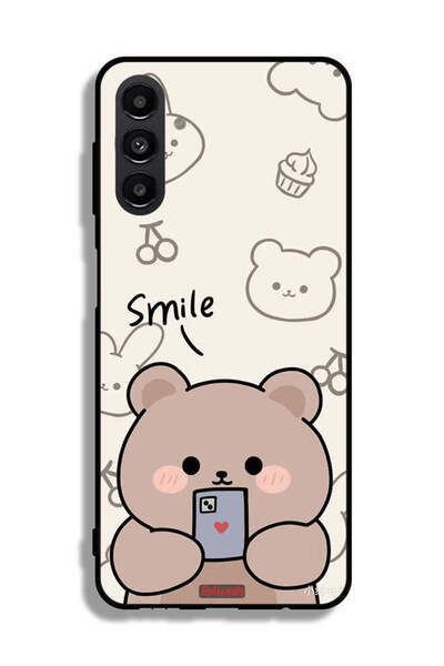 Tolwak غطاء حماية لهاتف سامسونج جالاكسي A13 5G برسومات الدب المبتسم