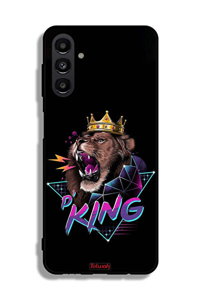 Tolwak غطاء حماية لهاتف Samsung Galaxy A04s برسومات الأسد الملك