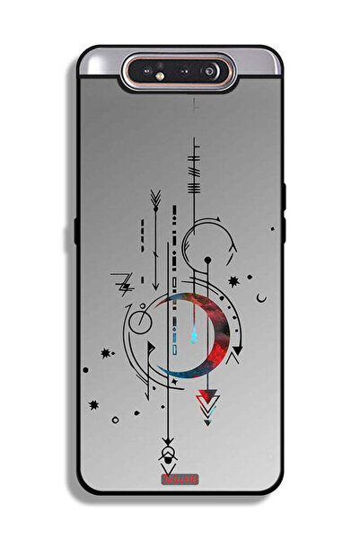 Tolwak غطاء حماية لهاتف سامسونج جالكسي A80 بنقشة القمر والسهام الفنية