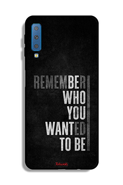 Tolwak غطاء حماية لهاتف Samsung Galaxy A7 (2018) تذكر من أردت أن تكون