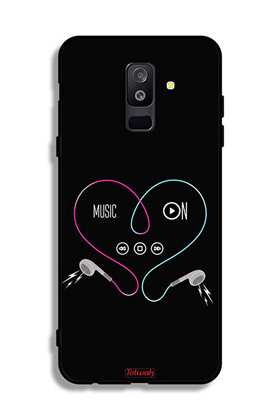 Tolwak Samsung Galaxy A6 Plus (2018) Protective Case Cover Music On