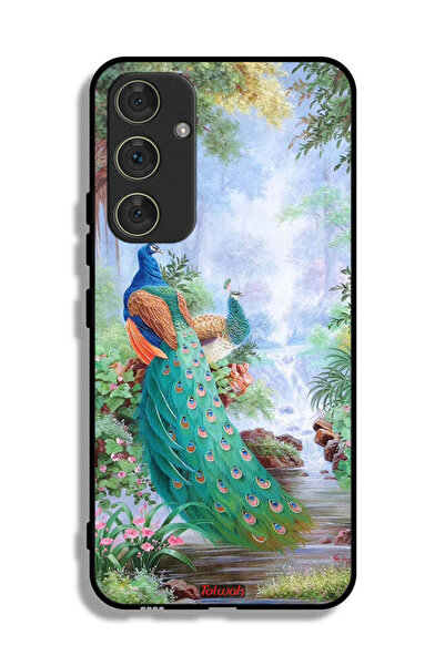 Tolwak غطاء حماية لهاتف سامسونج جالاكسي A54 5G بنقشة الطاووس