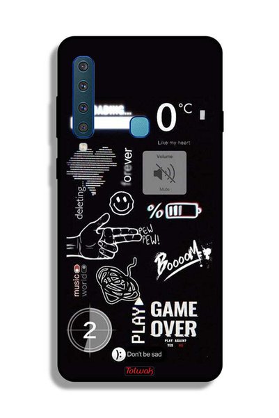 Tolwak غطاء حماية لهاتف Samsung Galaxy A9 (2018) Game Over Pew Pew
