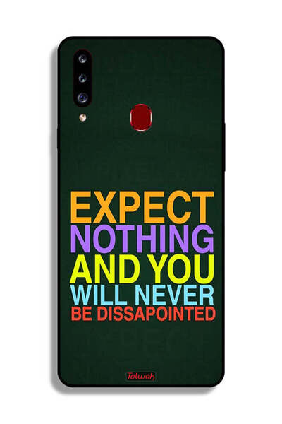 Tolwak Samsung Galaxy A20s Protective Case Cover Expect Nothing And You Will ...