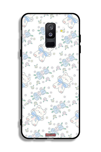 Tolwak غطاء حماية لهاتف سامسونج جالكسي A6 بلس (2018) بطبعة دب تيدي لطيف ورمز ...