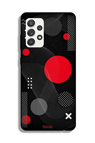 Tolwak Samsung Galaxy M32 5G Protective Case Cover Round And Cross Shape Pattern