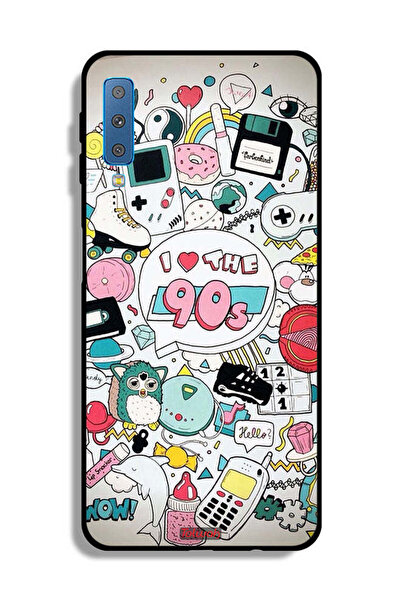 Tolwak غطاء حماية لهاتف Samsung Galaxy A7 (2018) - أحب التسعينيات