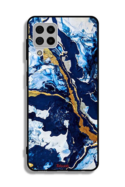 Tolwak Samsung Galaxy A22 4G Protective Case Cover Glitch Texture Art