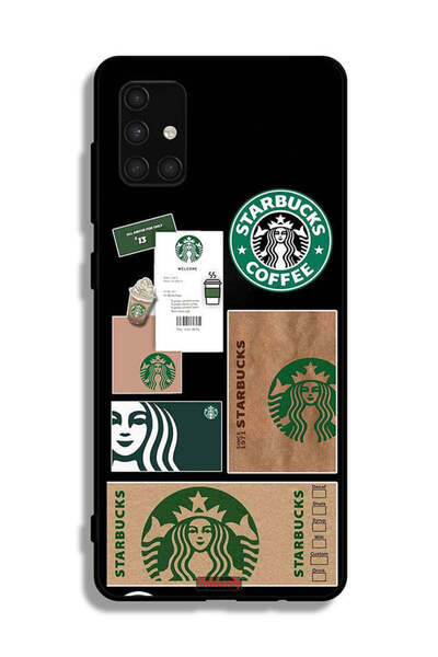 Tolwak غطاء حماية لهاتف سامسونج جالاكسي A71 4G، ملصق ستاربكس