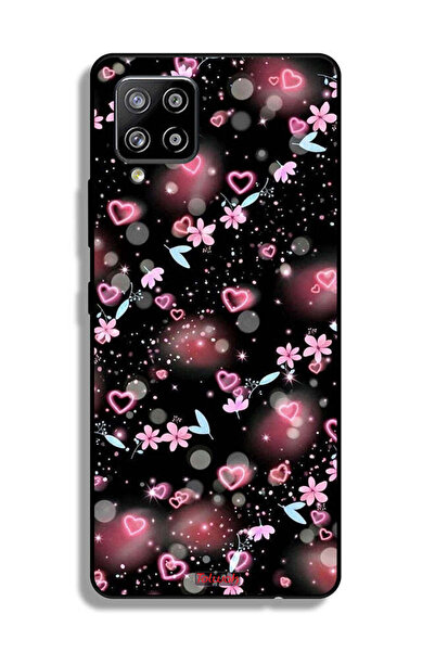 Tolwak غطاء حماية لهاتف سامسونج جالاكسي A42 5G بنقشة قلوب وأزهار صغيرة