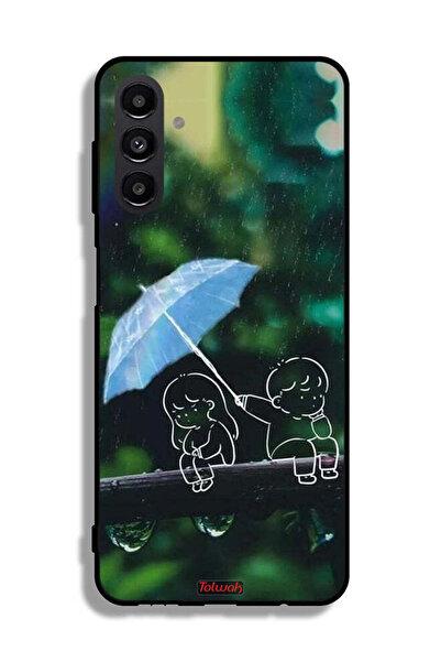 Tolwak Samsung Galaxy A13 5G Protective Case Cover Couple Abstract Art