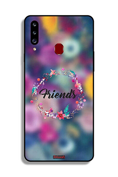 Tolwak غطاء حماية لهاتف Samsung Galaxy A20s بتصميم خاتم أصدقاء الزهور