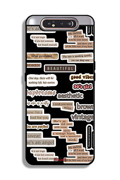 Tolwak Samsung Galaxy A80 Protective Case Cover Beautiful Quotes Stickers