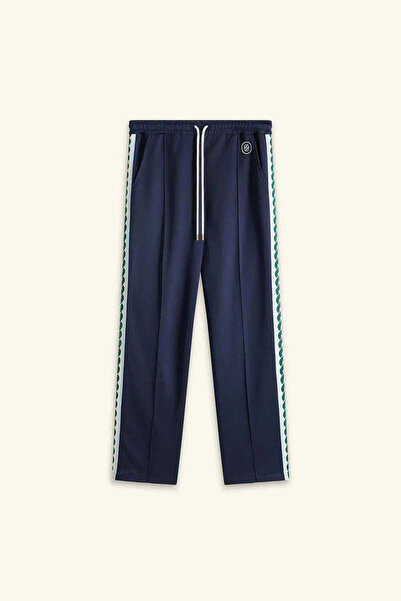 American Rag Cie Rahat Kesim Le Pantalon Survet: Dikenli Detaylı Lacivert Eşofman Altı