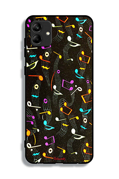 Tolwak غطاء حماية لهاتف Samsung Galaxy A04 بنمط قماش موسيقي
