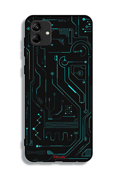 Tolwak غطاء حماية لهاتف سامسونج جالاكسي M04 - دوائر فنية رقمية - شاشة متعددة