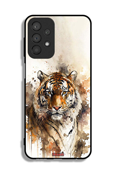 Tolwak غطاء حماية لهاتف Samsung Galaxy A23 بتصميم فن تجريدي من جلد الفهد