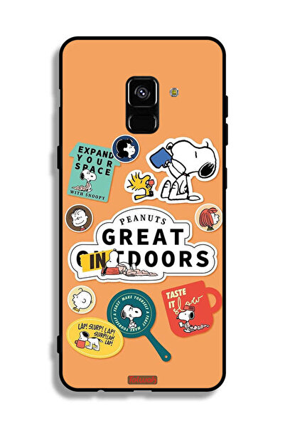 Tolwak غطاء حماية لهاتف Samsung Galaxy A8 Plus (2018) بملصقات الفول السوداني