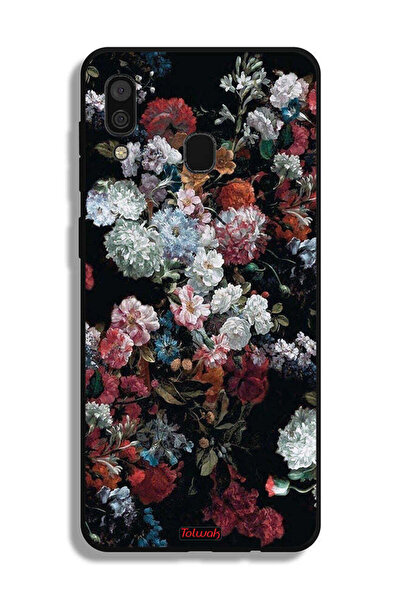 Tolwak غطاء حماية لهاتف سامسونج جالاكسي A20 بنقشة ورود عتيقة
