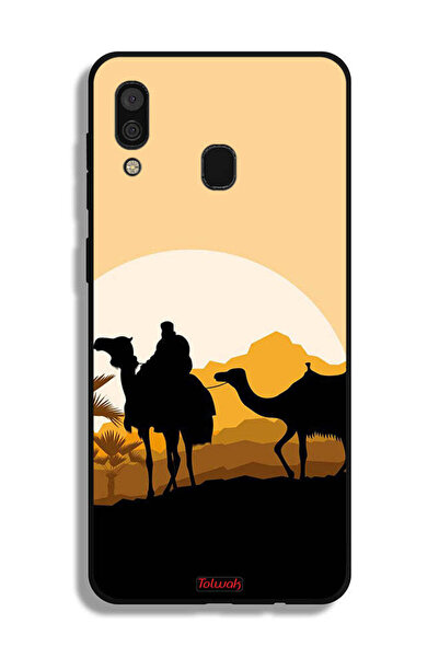 Tolwak غطاء حماية لهاتف سامسونج جالكسي A30 برسومات جمال في الصحراء