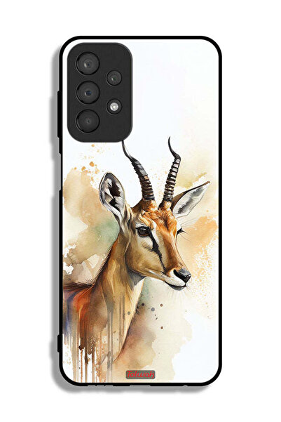 Tolwak غطاء حماية لهاتف Samsung Galaxy A23 بتصميم فن تجريدي من الغزلان