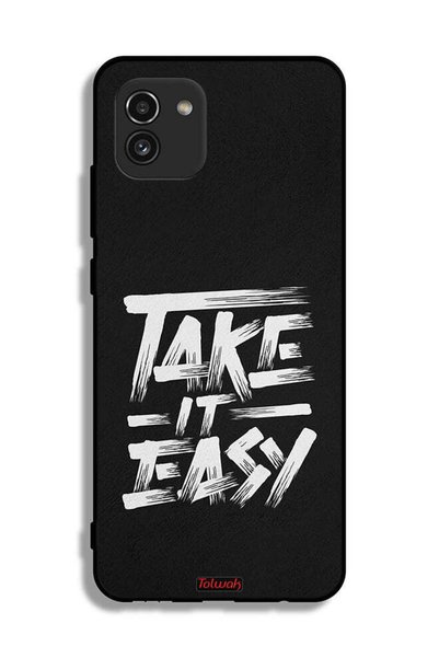 Tolwak Samsung Galaxy A03 Protective Case Cover Take It Easy